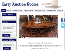 Tablet Screenshot of cartyauctionrooms.com